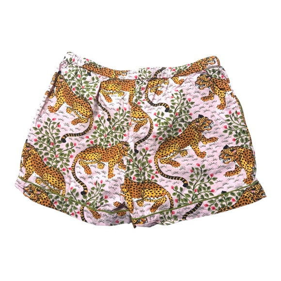 NWOT PRINT-FRESH WOMENS SMALL PAJAMA SHORTS LEOPARD ANIMAL PRINT PINK - Picture 4 of 6